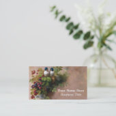 ヴィンテージの鳥のファインアートの絵画の名刺 名刺 (スタンド正面)