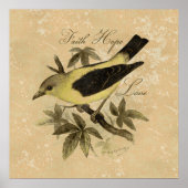 ヴィンテージの鳥の信仰の願い愛のポスター ポスター (正面)