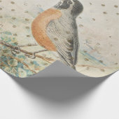 ヴィンテージの鳥の包装紙ロール ラッピングペーパー (角)