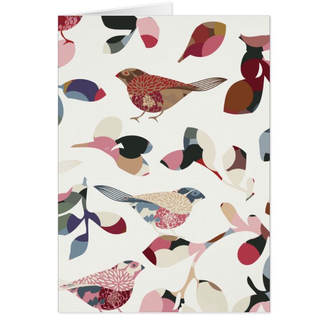 ヴィンテージの鳥の壁紙 (正面)