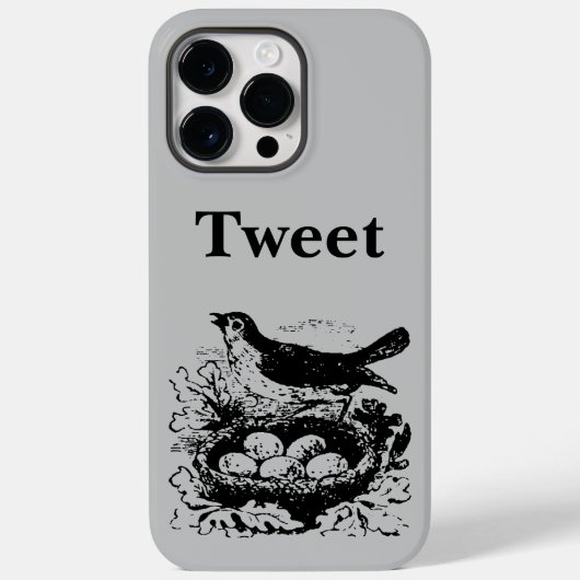 ヴィンテージの鳥の巣と卵 Case-Mate iPhoneケース iPhone 14 Pro Maxケース (裏面)