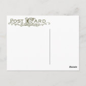 ヴィンテージの鳥の枝はがき ポストカード (裏面)