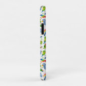 ヴィンテージの鳥の模様、カラフルなセキセイインコの模様 Case-Mate iPhoneケース (裏面/右)