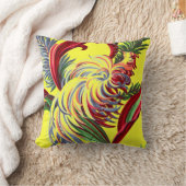 ヴィンテージの鳥の熱帯花のフロリダハワイの装飾 クッション (ブランケット)