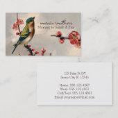 ヴィンテージの鳥の花のお母さんのテレホンカード情報 コーリングカード (正面/裏面)