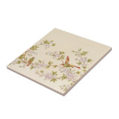 ヴィンテージの鳥の花の木のフリーズ タイル (側面)