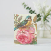 ヴィンテージの鳥の郵便はがき ポストカード (スタンド正面)