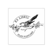 ヴィンテージの鳥のBranche, Ex Libris Book ラバースタンプ (インプリント)