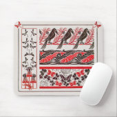 ヴィンテージの鳥アールヌーボーbyモーリス・ヴェルヌイユ マウスパッド (マウス)