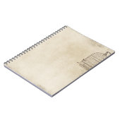 ヴィンテージの鳥籠の原稿 ノートブック (左側)