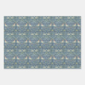 ヴィンテージの鳥花ウィリアム・モリス模様 ラッピングペーパーシート (正面3)