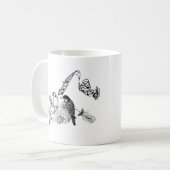 ヴィンテージの鳥 コーヒーマグカップ (正面左)