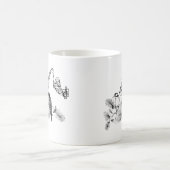 ヴィンテージの鳥 コーヒーマグカップ (中央)