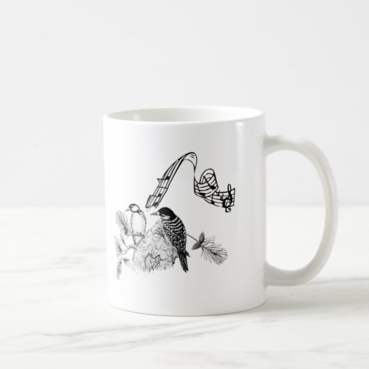 ヴィンテージの鳥 コーヒーマグカップ (右)