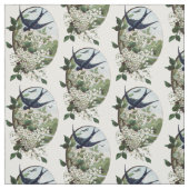 ヴィンテージの鳥 ファブリック (見本)