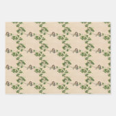 ヴィンテージの鳥 ラッピングペーパーシート (正面2)