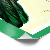 ヴィンテージの鳴き鳥とミナの鳥 ポスター (コーナー)