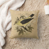 ヴィンテージの鳴き鳥の信頼の希望愛装飾用クッション クッション (ブランケット)