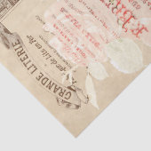 ヴィンテージの鶏とバラデコップエフエマラTissu 薄葉紙 (詳細)