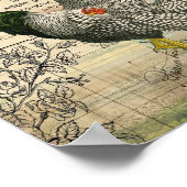 ヴィンテージの鶏とヘンエフェメラ ポスター (角)