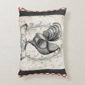 ヴィンテージの鶏 アクセントクッション (正面(垂直))