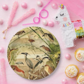 ヴィンテージの鷲の鳥動物の野性生物の紙皿 ペーパープレート (パーティー)