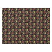 ヴィンテージの鹿のパターン テーブルクロス (正面(横))