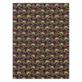 ヴィンテージの鹿のパターン テーブルクロス (正面)