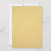 ヴィンテージの鹿の招待状 招待状 (裏面)