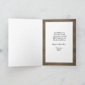 ヴィンテージの鹿の親父への父の日カード 子供たちから  カード (内部)