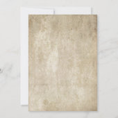 ヴィンテージの麻ひものメーソンジャーのブライダルシャワーの招待状 招待状 (裏面)