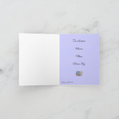 ヴィンテージの麻布 招待状 (内部)