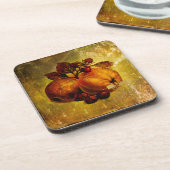 ヴィンテージの黄色いフルーツのコースター コースター (左側)