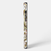 ヴィンテージの黄色い水仙の花柄 iPhoneケース (左側面)