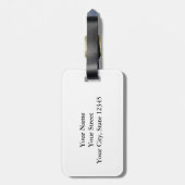 ヴィンテージの黄色および黒い蜂 ラゲッジタグ (裏面縦)