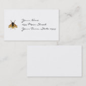 ヴィンテージの黄色および黒い蜂 名刺 (正面/裏面)