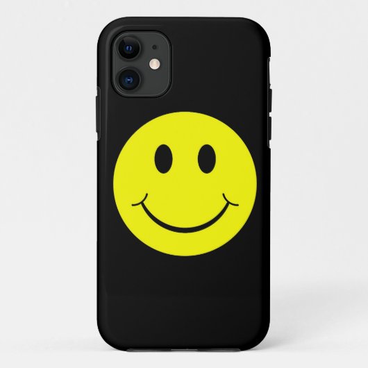 ヴィンテージの黄色く幸せな顔のiPhone 5の箱 Case-Mate iPhoneケース (裏面)