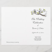 ヴィンテージの黄色と灰色のプログラムカバー (正面)