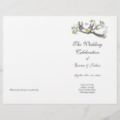 ヴィンテージの黄色と灰色のプログラムカバー (正面)