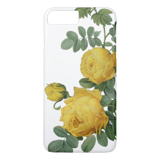 ヴィンテージの黄色バラの絵画の場合 Case-Mate iPhoneケース (裏面)