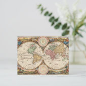 ヴィンテージの黄道を示す地図はがき ポストカード (スタンド正面)