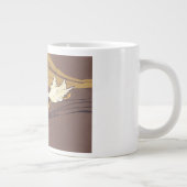 ヴィンテージの黄金の卵を産むイソップ寓話のガチョウ ジャンボコーヒーマグカップ (右)