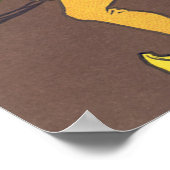 ヴィンテージの黄金の卵を産むイソップ寓話のガチョウ ポスター (角)