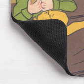 ヴィンテージの黄金の卵を産むイソップ寓話のガチョウ マウスパッド (コーナー)