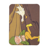 ヴィンテージの黄金の卵を産むイソップ寓話のガチョウ マグネット (縦)