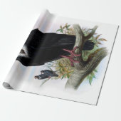 ヴィンテージの黒いハゲワシの鳥の切り離し ラッピングペーパー (アンロールド)