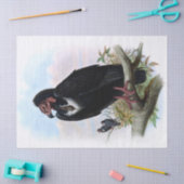 ヴィンテージの黒いハゲワシの鳥の切り離し 薄葉紙 (クラフト)