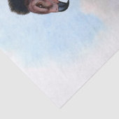 ヴィンテージの黒いハゲワシの鳥の切り離し 薄葉紙 (詳細)