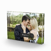 ヴィンテージの黒いバラ結婚の写真 フォトブロック (右)