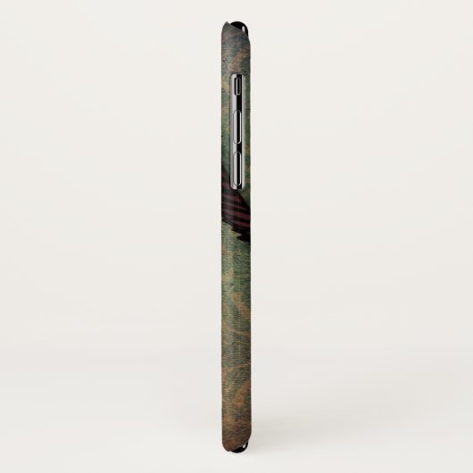 ヴィンテージの黒い東洋のShorthair猫 Case-Mate iPhoneケース (裏面/左)